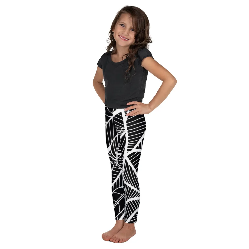 Kid’s Leggings Barton Springs Pecan Leaves