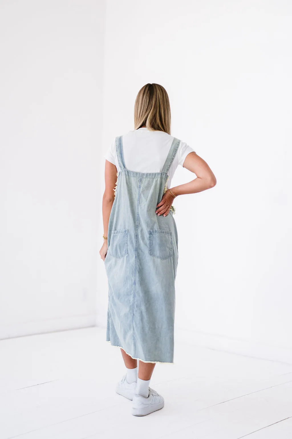 Kristin Denim Overall Dress