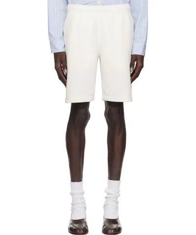 Lacoste White Drawstring Shorts