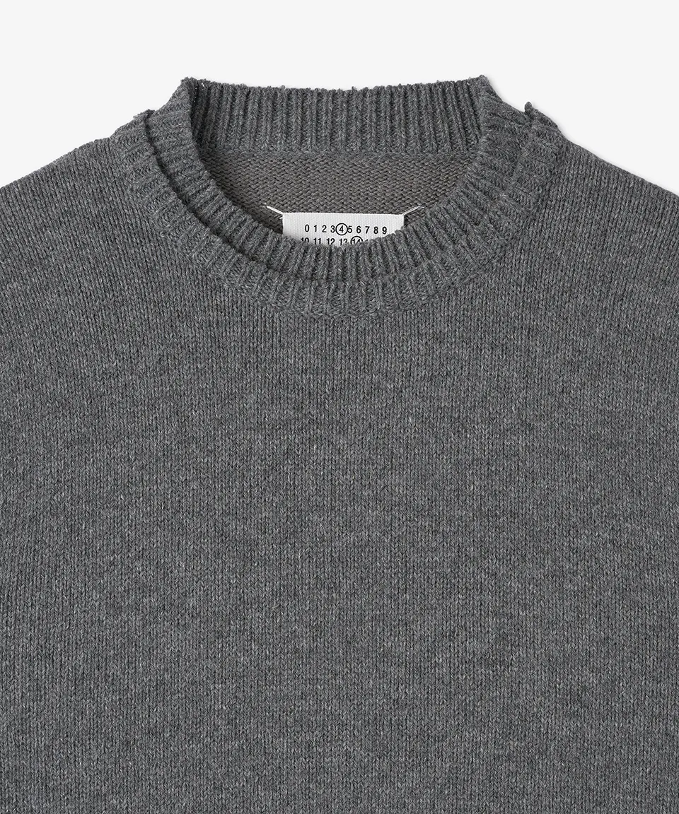 Maison Margiela  |Crew Neck Street Style Long Sleeves Plain Logo Designers