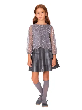 Mama Luma Skirt Steel Grey