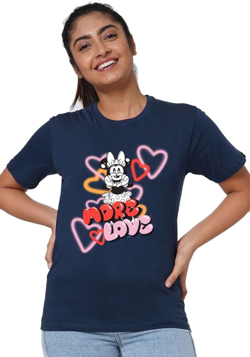 More Love Minnie Womens Tshirt