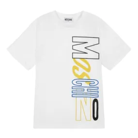 Moschino T-Shirt Logo Vertical White