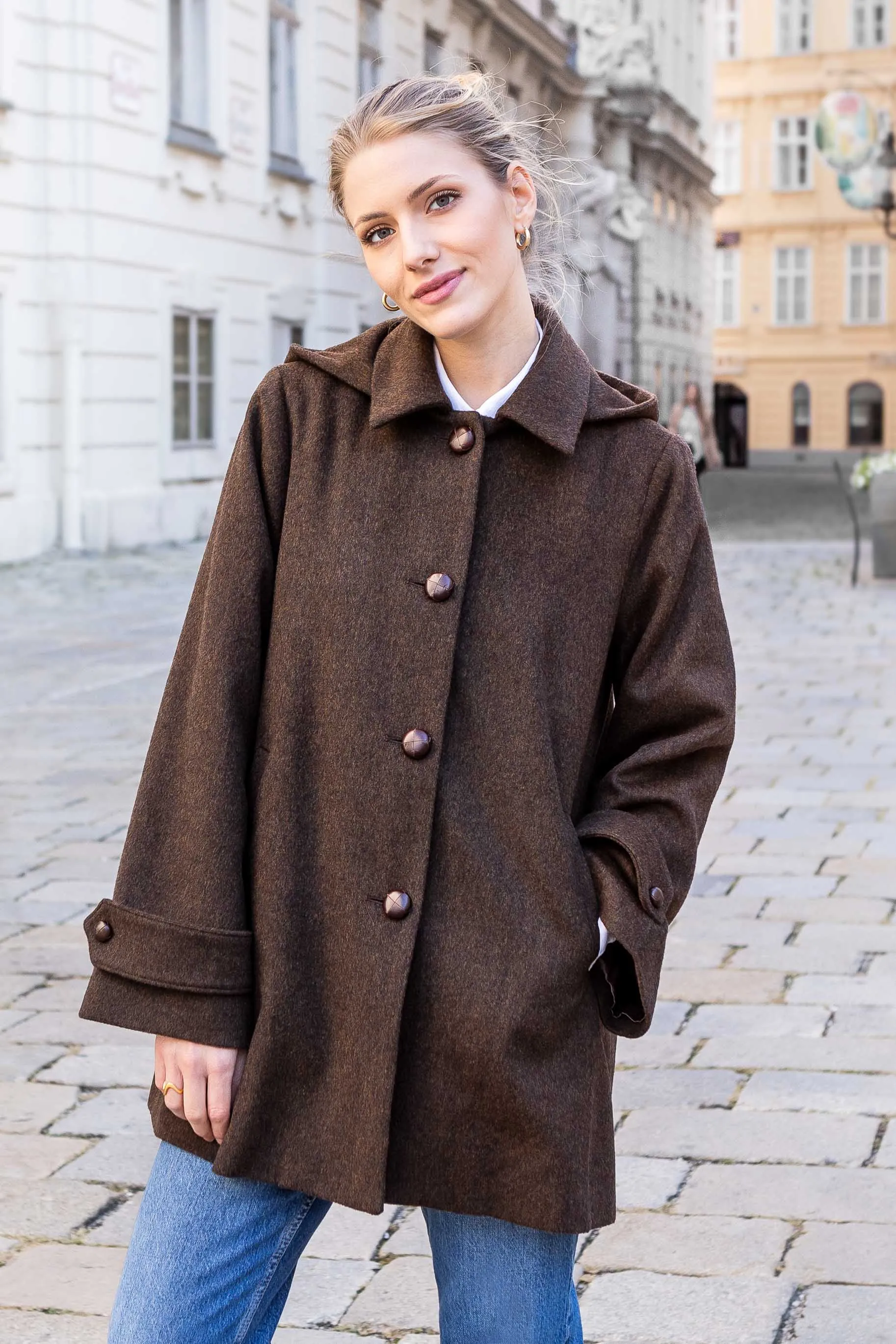 Nadya Loden Coat in Camel