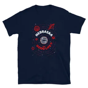 Nebraska the Good Life Space T-Shirt