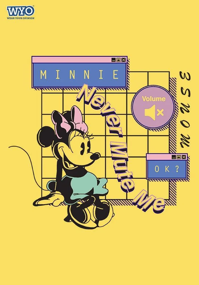 Never Mute Minnie Womens Tshirt