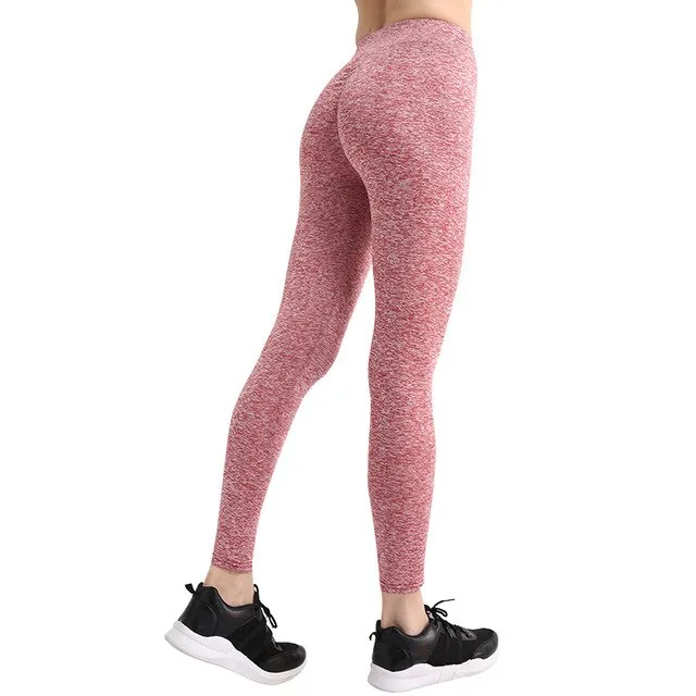 New Women Leggings Casual Solid for Female Leggin Pushing up Elastic Fitness Pants Female Ankle-Length Leggings