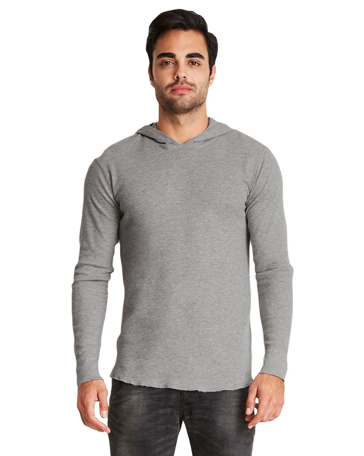 Next Level Thermal Hoody 8221 Heather Gray