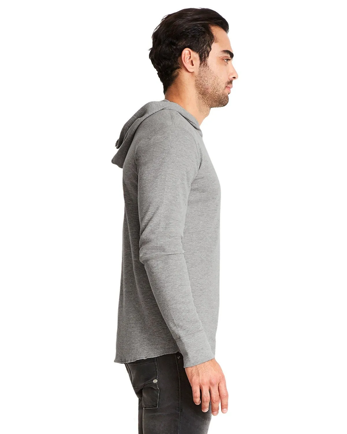 Next Level Thermal Hoody 8221 Heather Gray