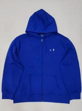 Nwt Polo Ralph Lauren Royal Blue with White Pony Double Knit Pony Hoodie