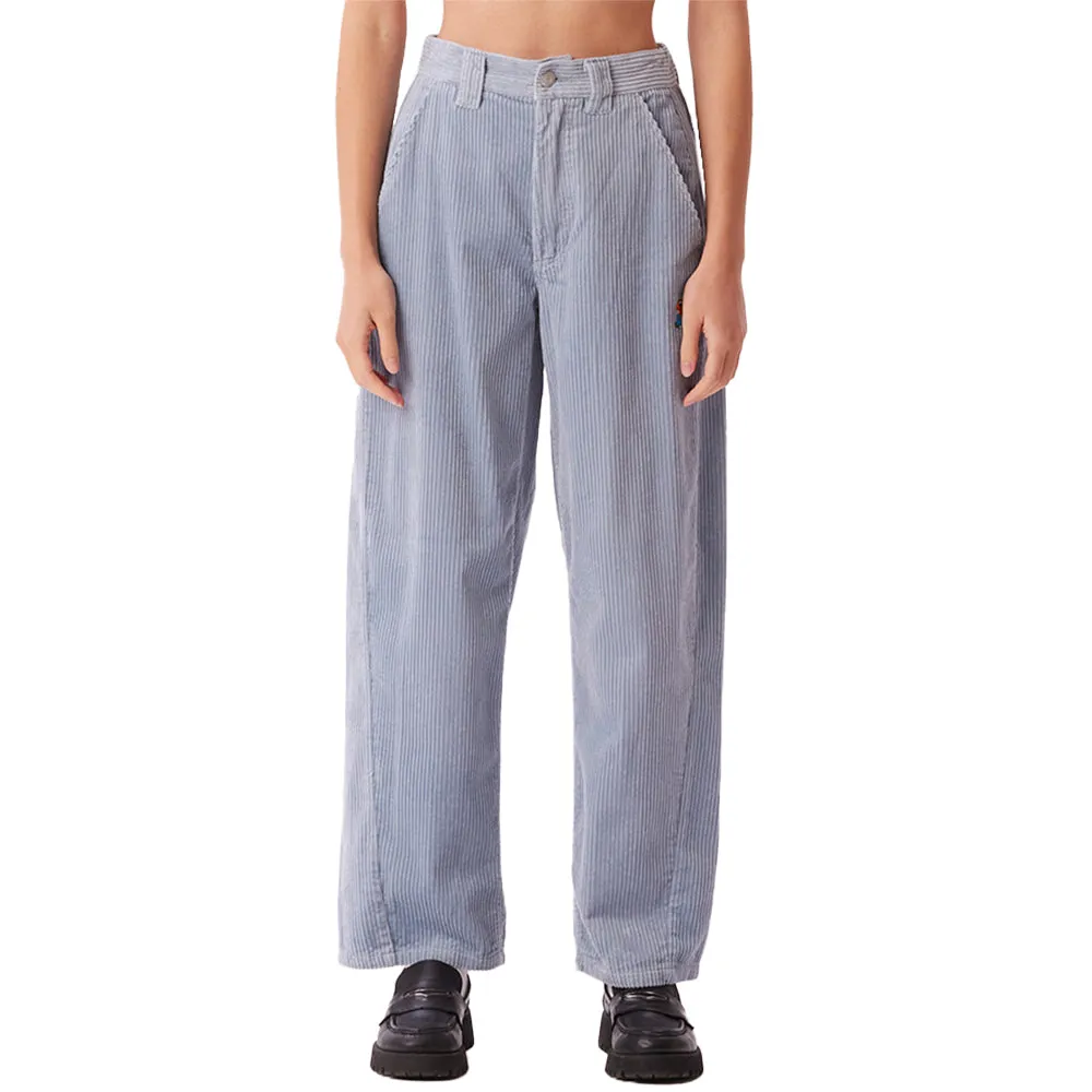 OBEY LUNA BAGGY CORD PANT // SEAL ICE