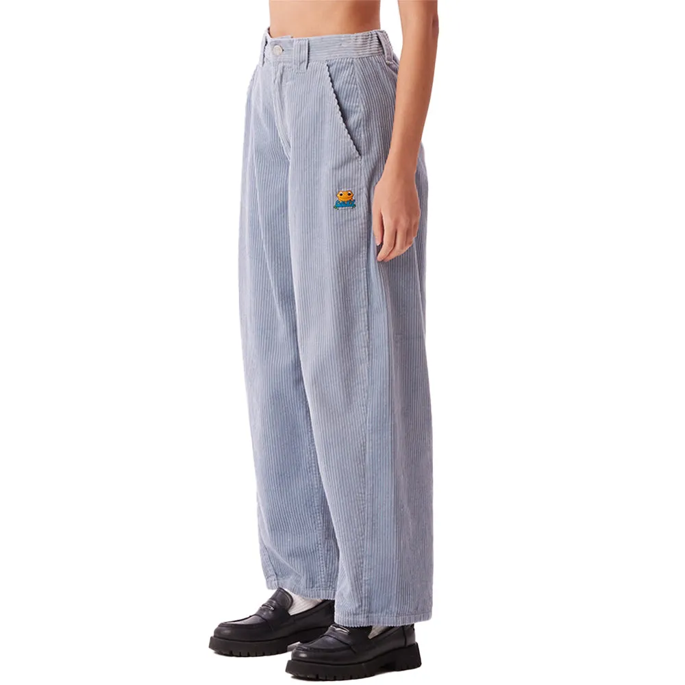 OBEY LUNA BAGGY CORD PANT // SEAL ICE