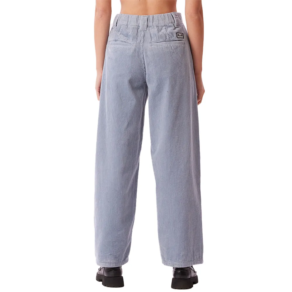 OBEY LUNA BAGGY CORD PANT // SEAL ICE