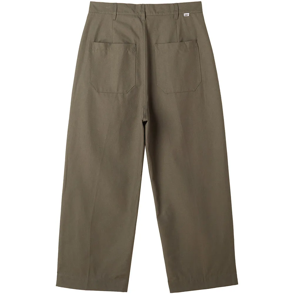 OBEY OLIVER PLEATED PANT // TEA LEAF