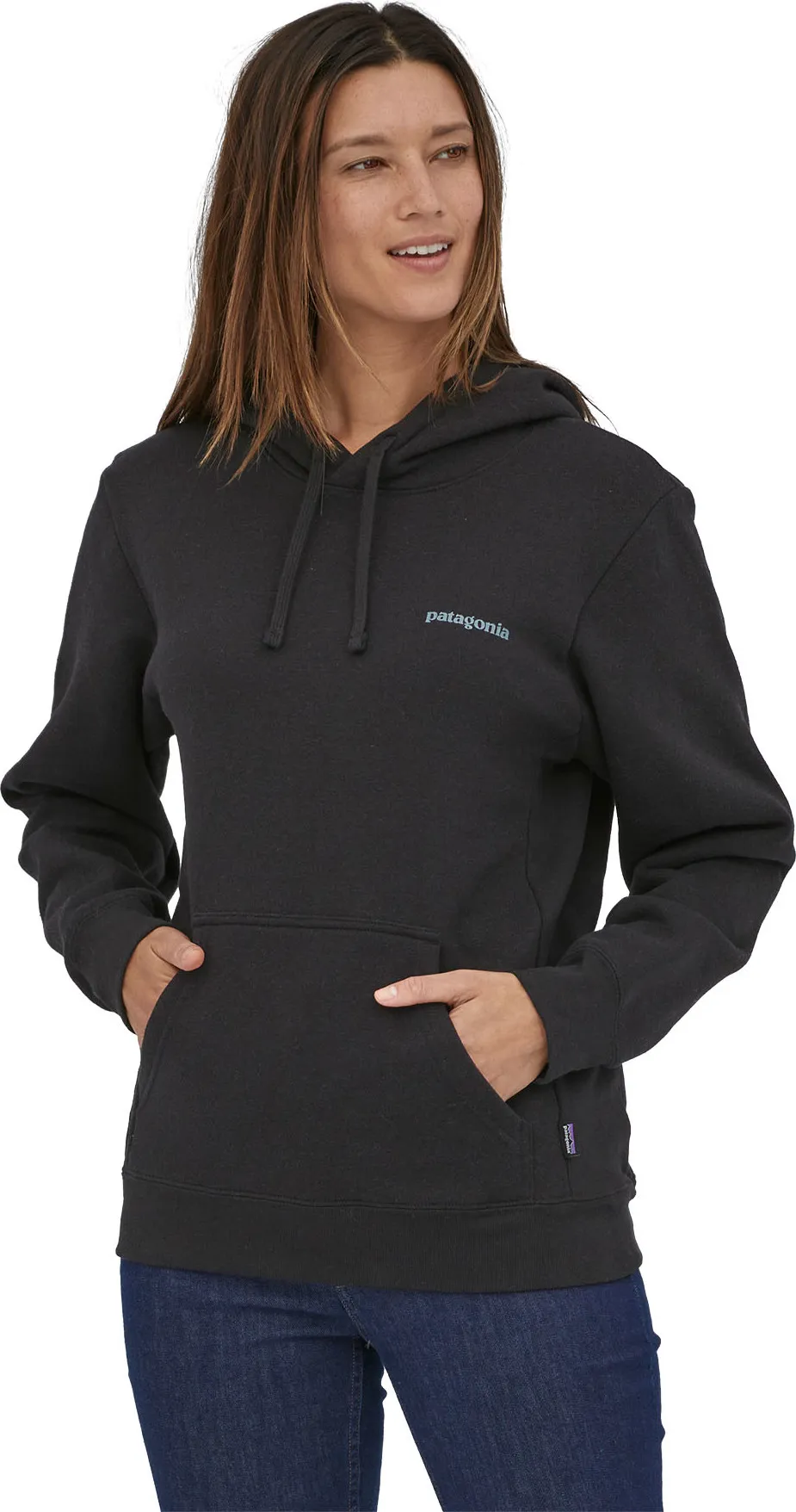 Patagonia Unisex Fitz Roy Icon Uprisal Hoody Ink Black | Buy Patagonia Unisex Fitz Roy Icon Uprisal Hoody Ink Black here | Outno