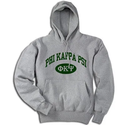 Phi Kappa Psi Hoodie, Printed Vertical Arc Design - G185 - CAD