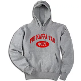 Phi Kappa Tau Hoodie, Printed Vertical Arc Design - G185 - CAD