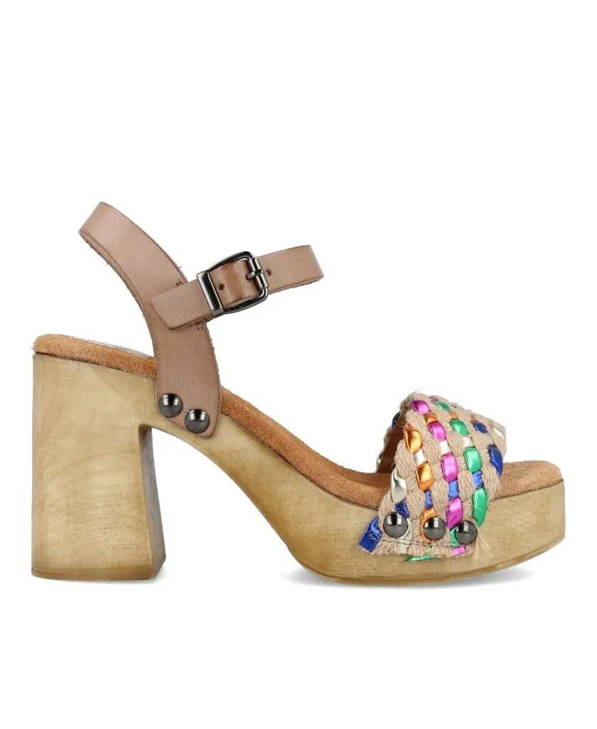 Porronet Vanesa 2922 Jute sandals with heel