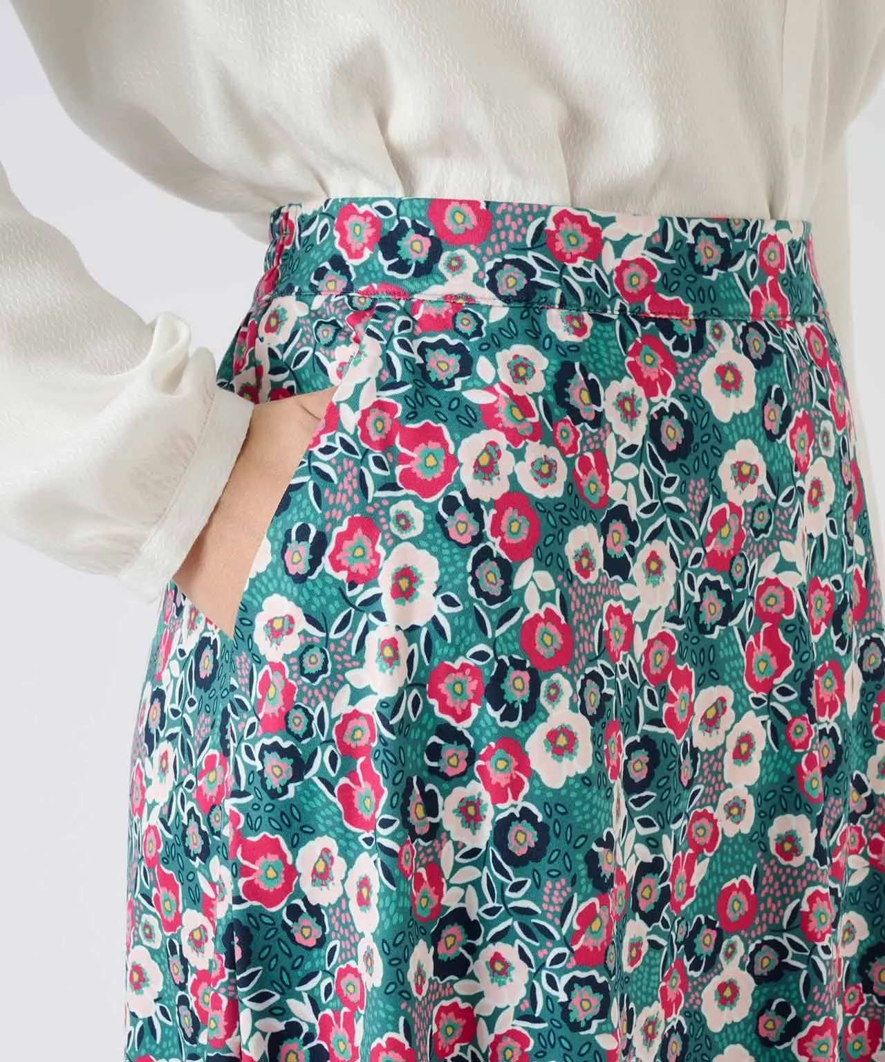 Print Jersey Skirt