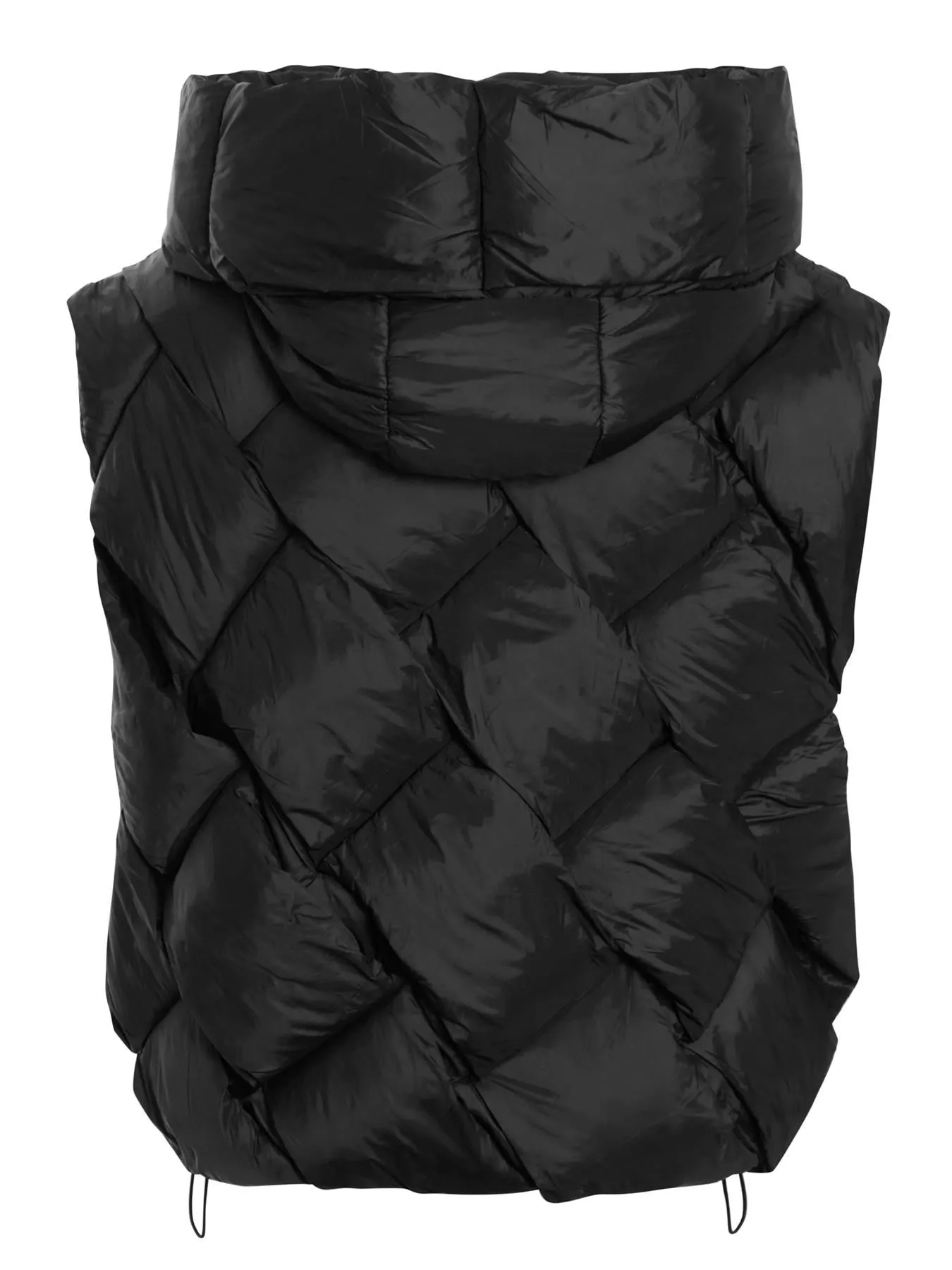 Quilted Sleeveless Padded Gilet with Hood, Black, Blue, UK sizes 8 to 14