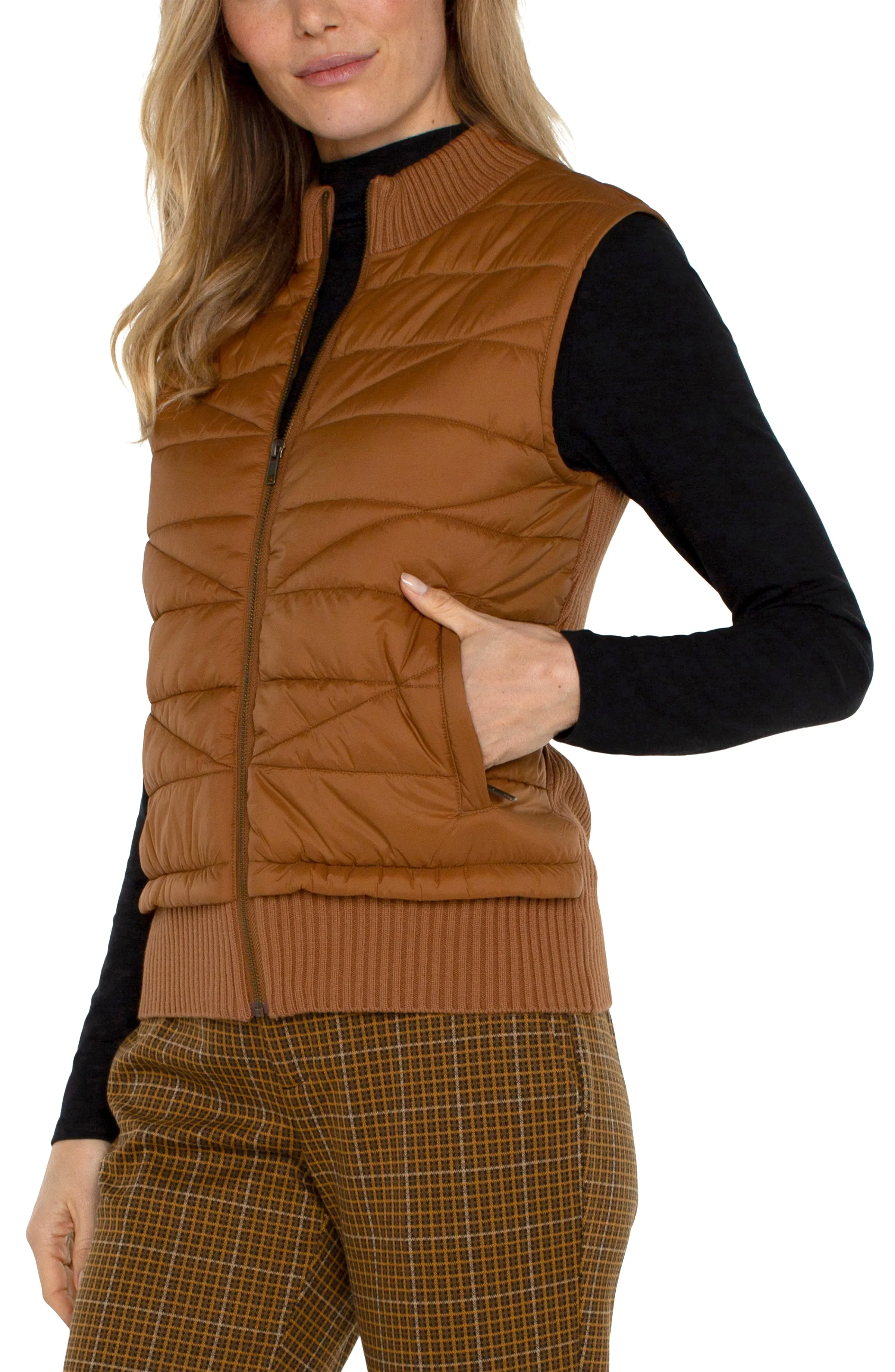 Quilted Sweater Vest