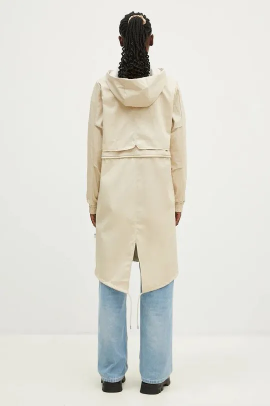 Rains jacket String W Parka W3 women's beige color 18550.95