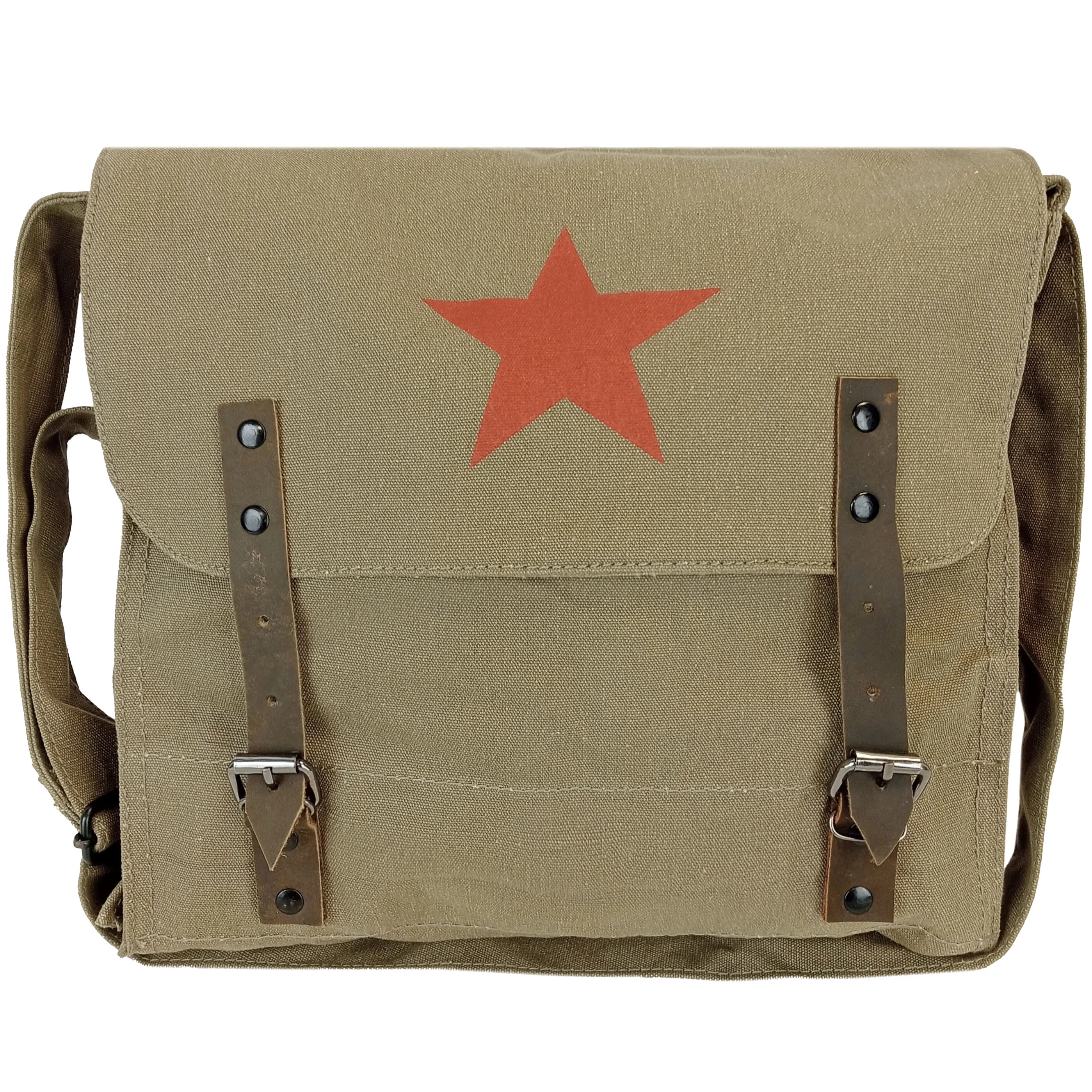 Red Star Canvas Shoulder Bag