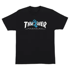 SANTA CRUZ x THRASHER SCREAMING LOGO TSHIRT (BLACK)