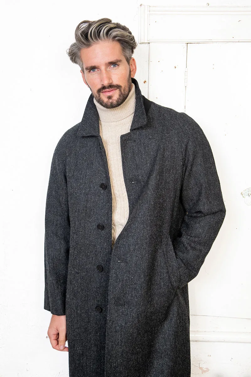 Sean Tweed Coat - Grey Herringbone