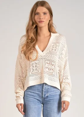 Serena Knit Collard Sweater