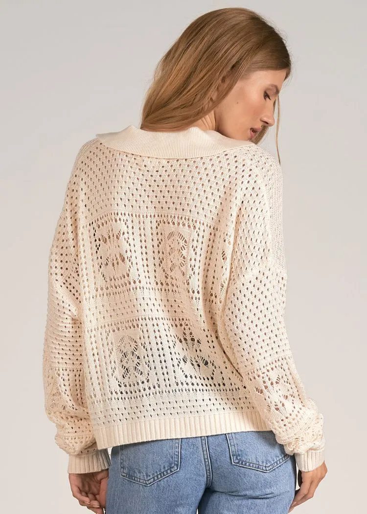 Serena Knit Collard Sweater