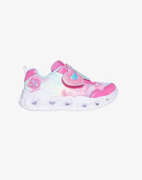 SKECHERS Lighted Sneaker W/ Oversized Heart Top Strap