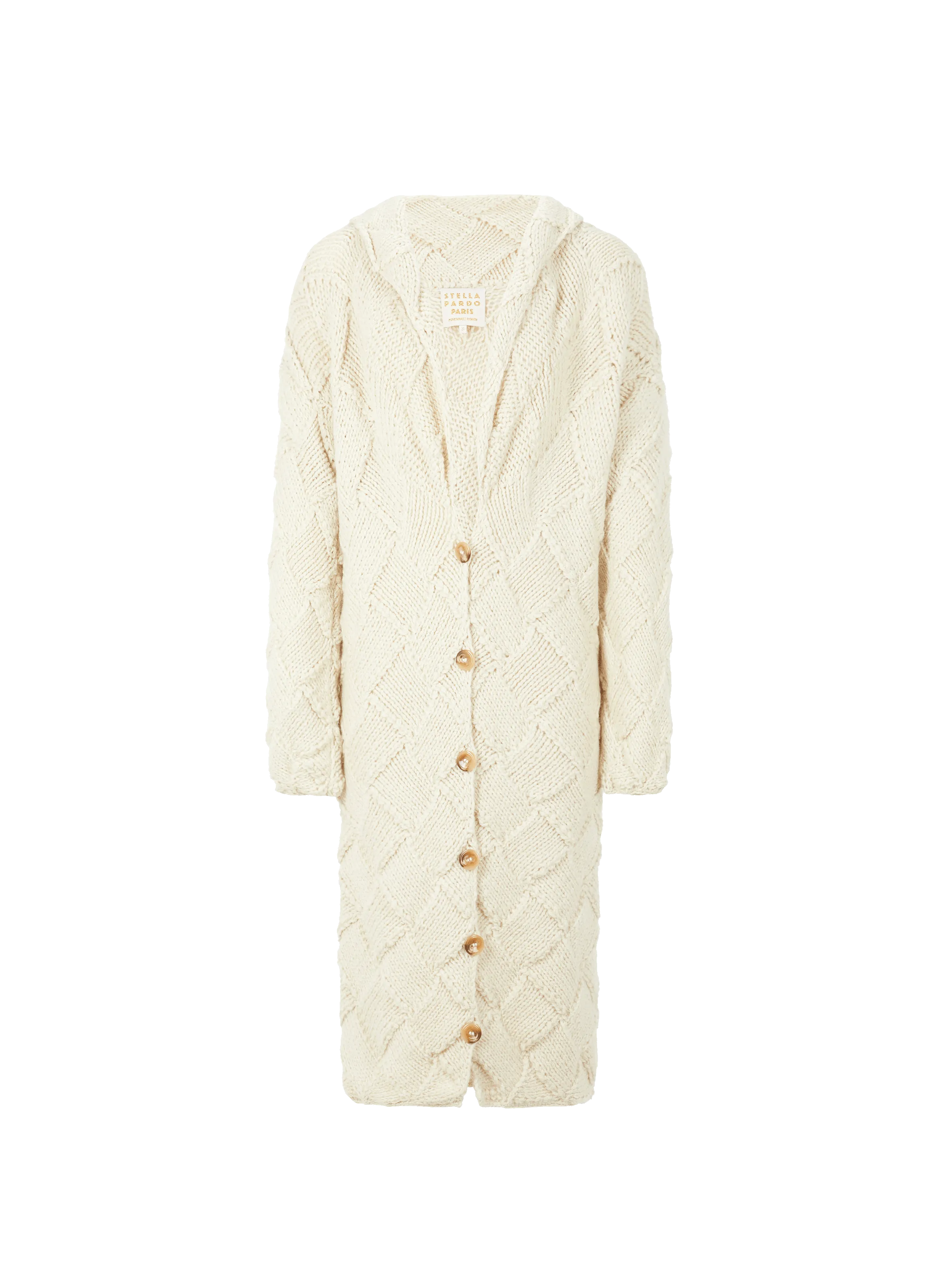 STELLA PARDO  Long wool coat - Beige