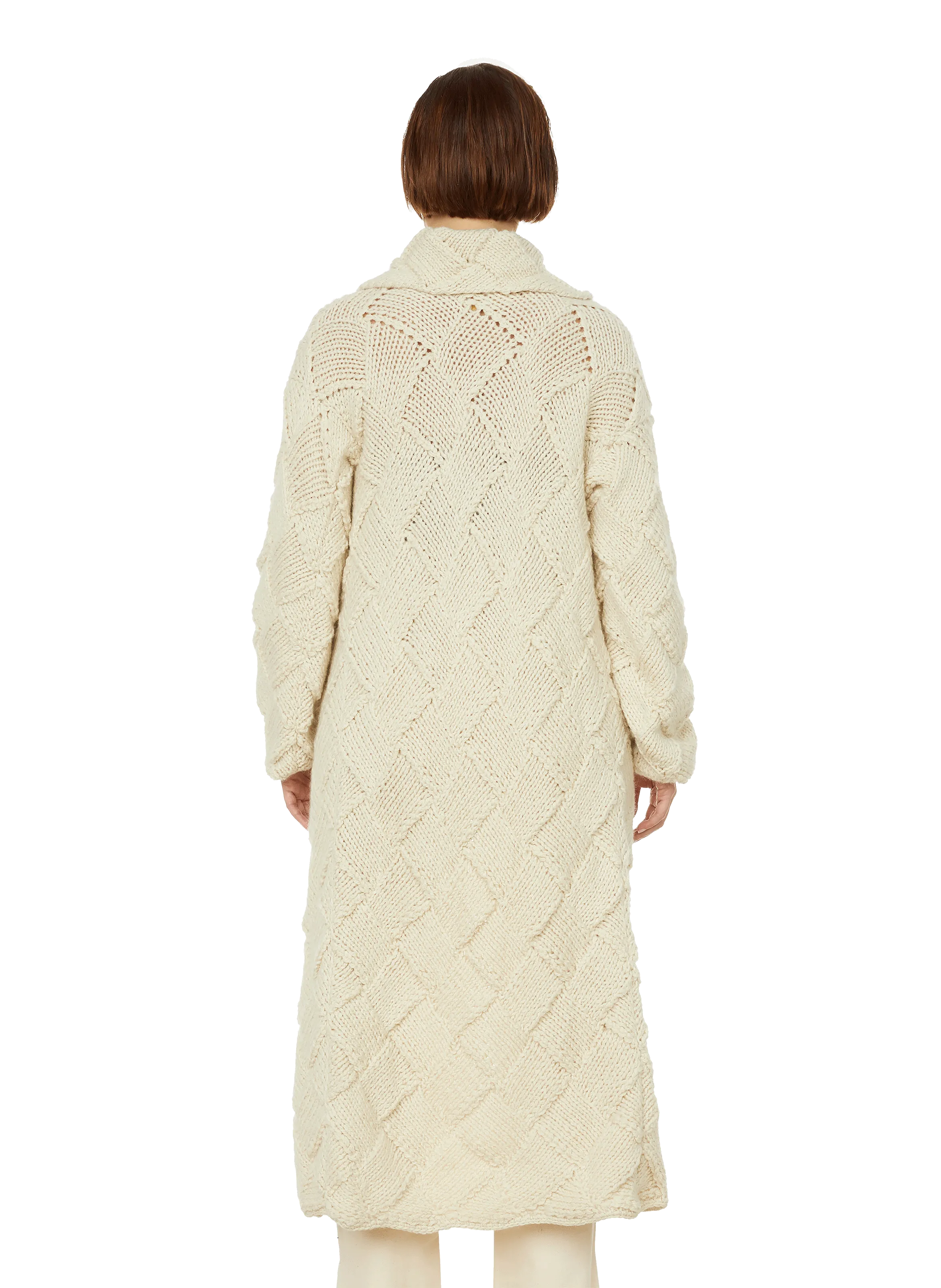 STELLA PARDO  Long wool coat - Beige