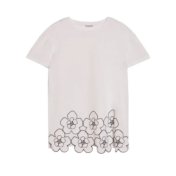 T-SHIRT SEDIA Woman White Flower