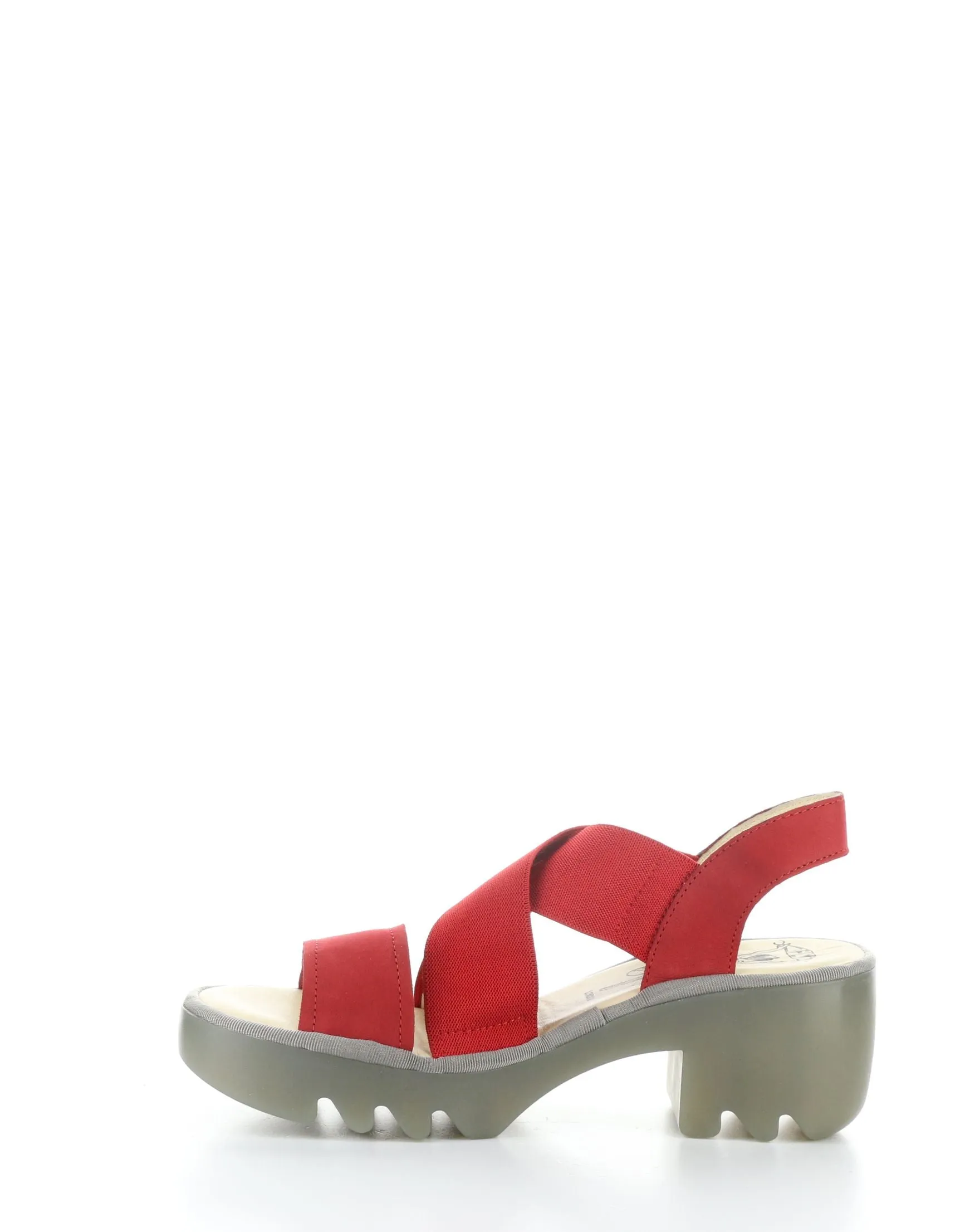 TAJI502FLY 005 LIPSTICK RED Round Toe Sandals