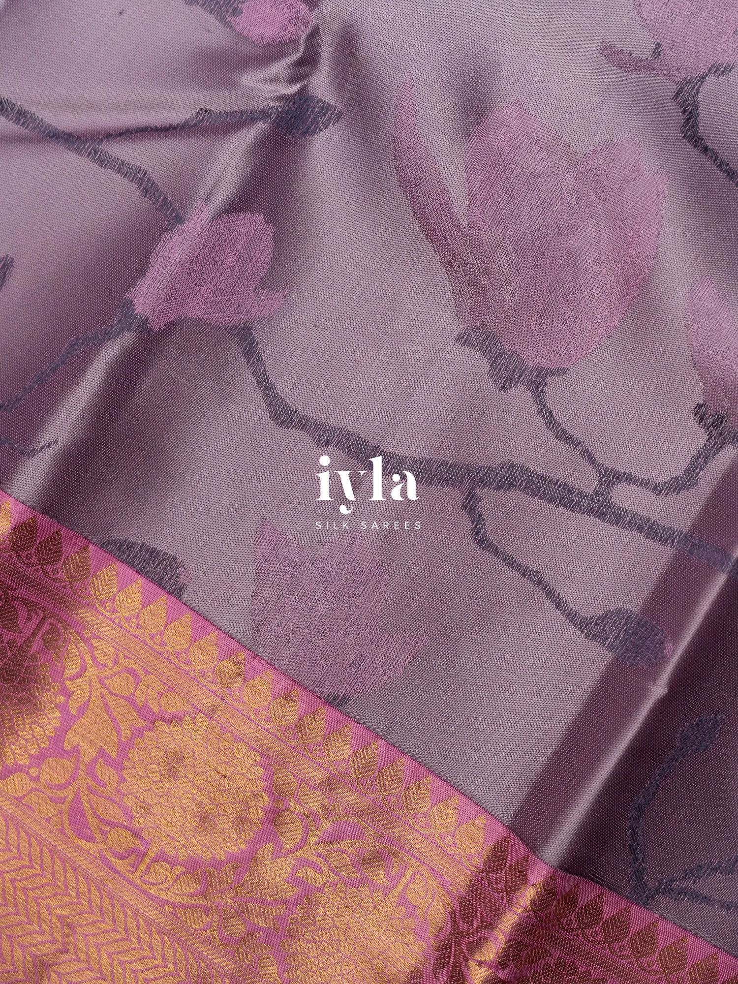 The Magnolia Weave Kanjeevaram in Lilac