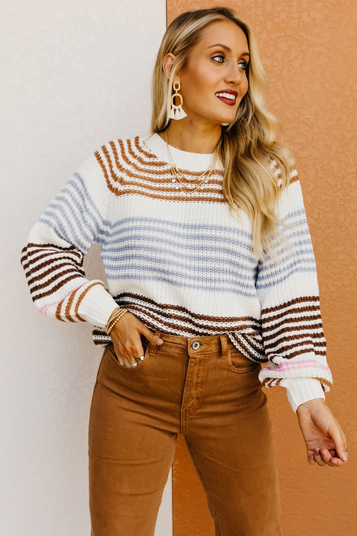 The Taliyah Stripe Raglan Sweater