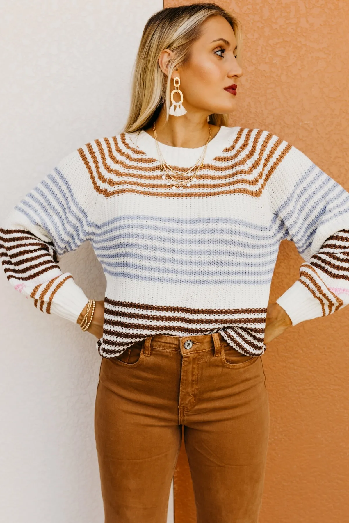 The Taliyah Stripe Raglan Sweater