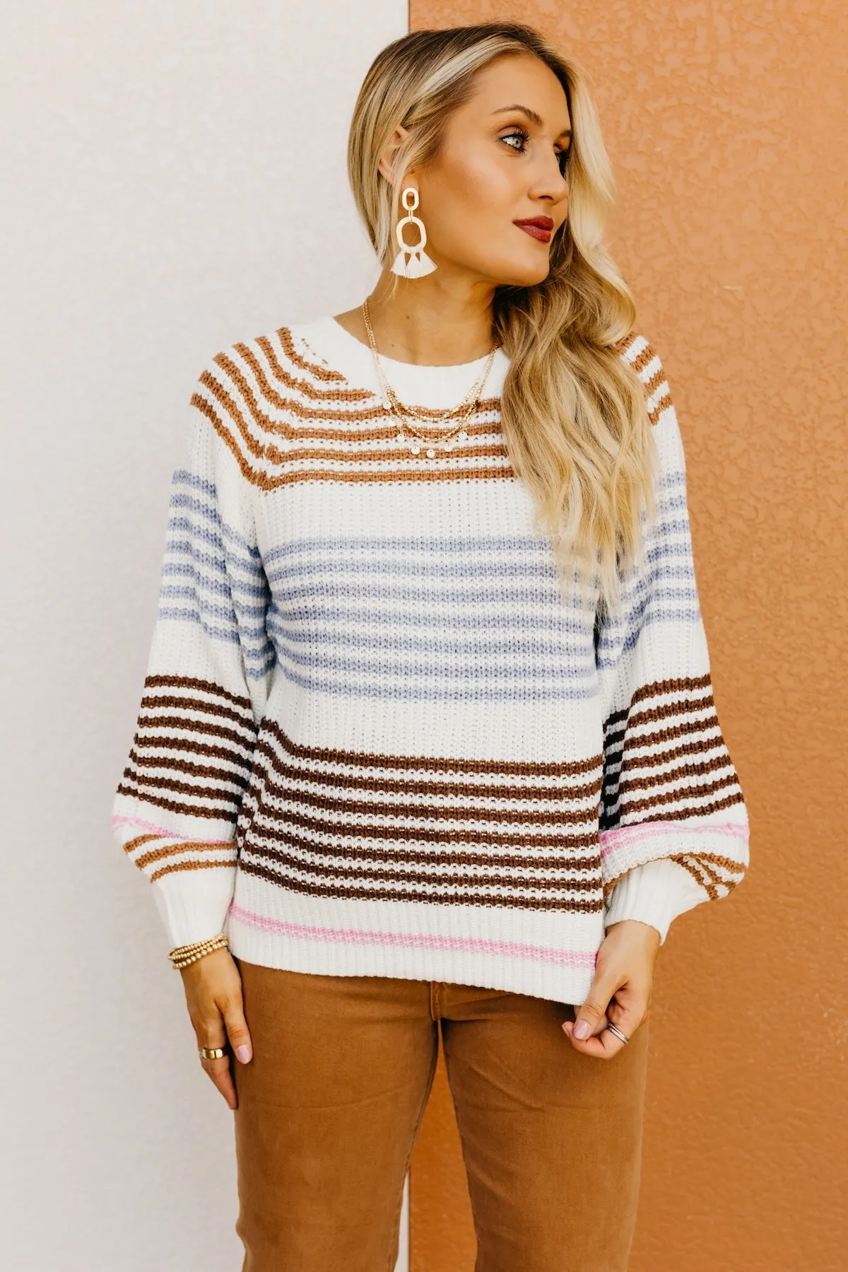 The Taliyah Stripe Raglan Sweater