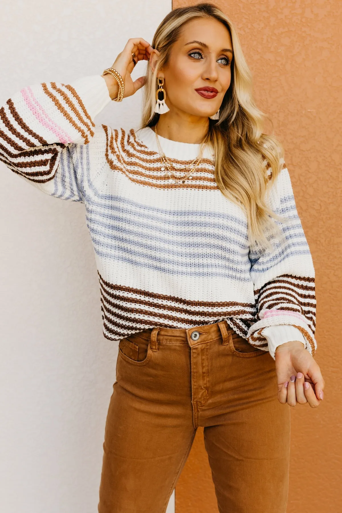 The Taliyah Stripe Raglan Sweater