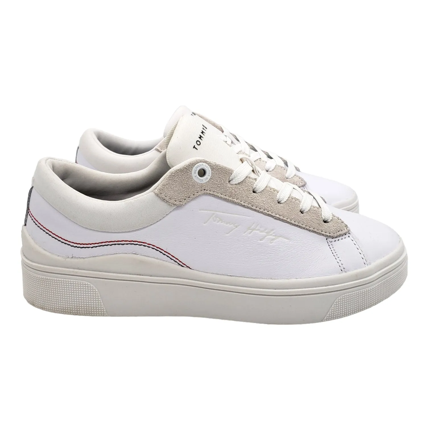 Tommy Hilfiger White Elevated Cupsole Sneaker