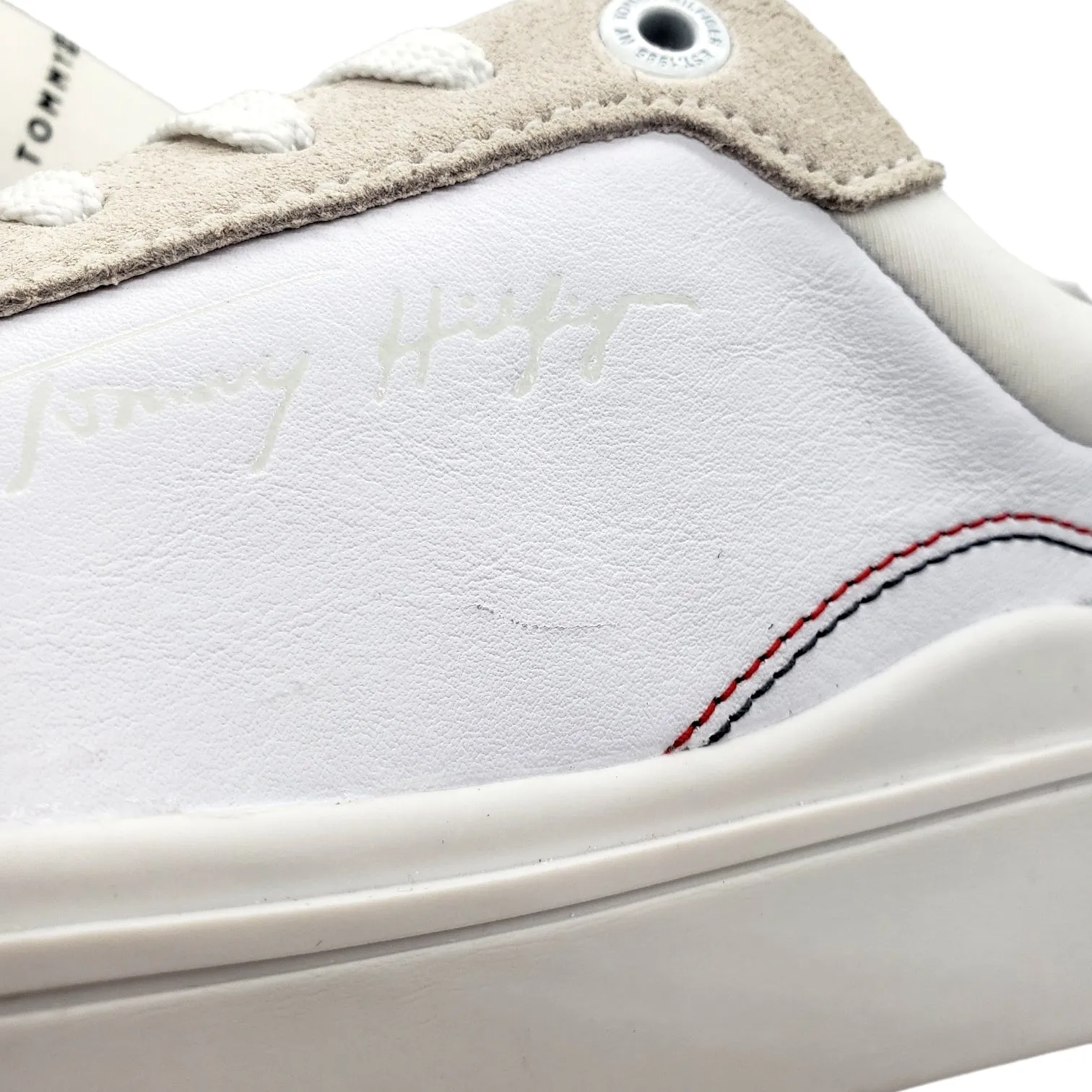 Tommy Hilfiger White Elevated Cupsole Sneaker