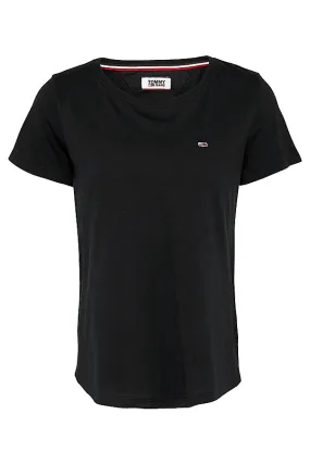 Tommy Hilfiger Women Regular Logo Tee Black