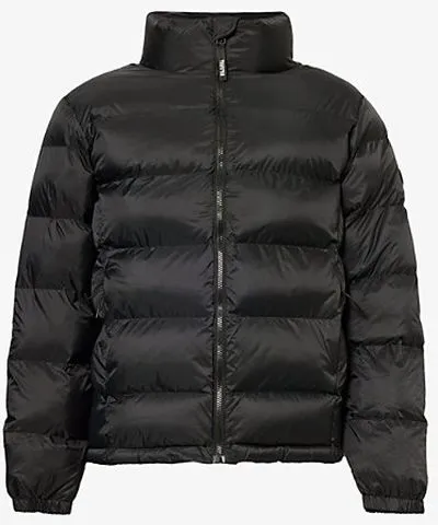 Trapstar Mens Black It's A Sec quilted ripstop jacket