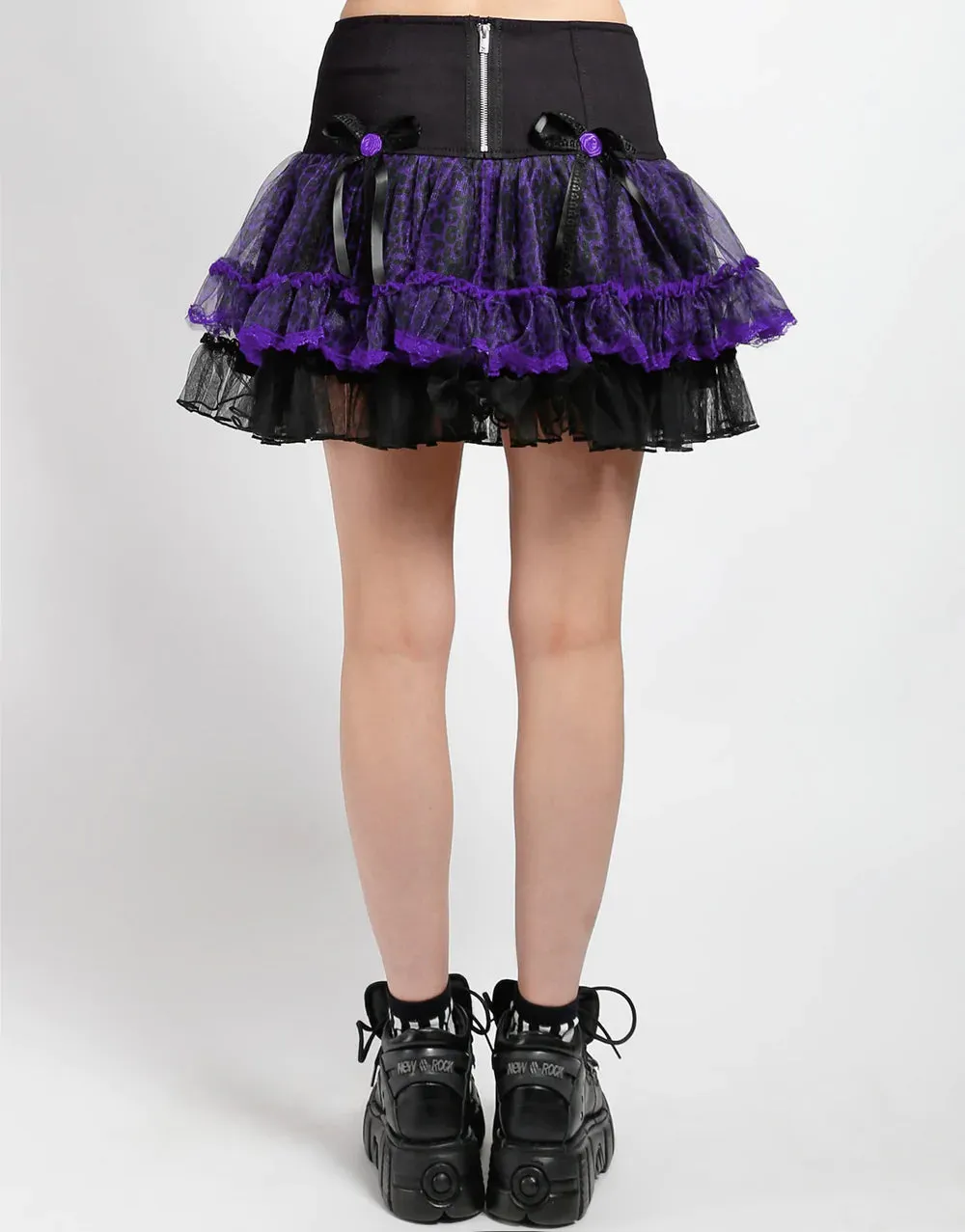 Tutu Skirt Purple Leopard