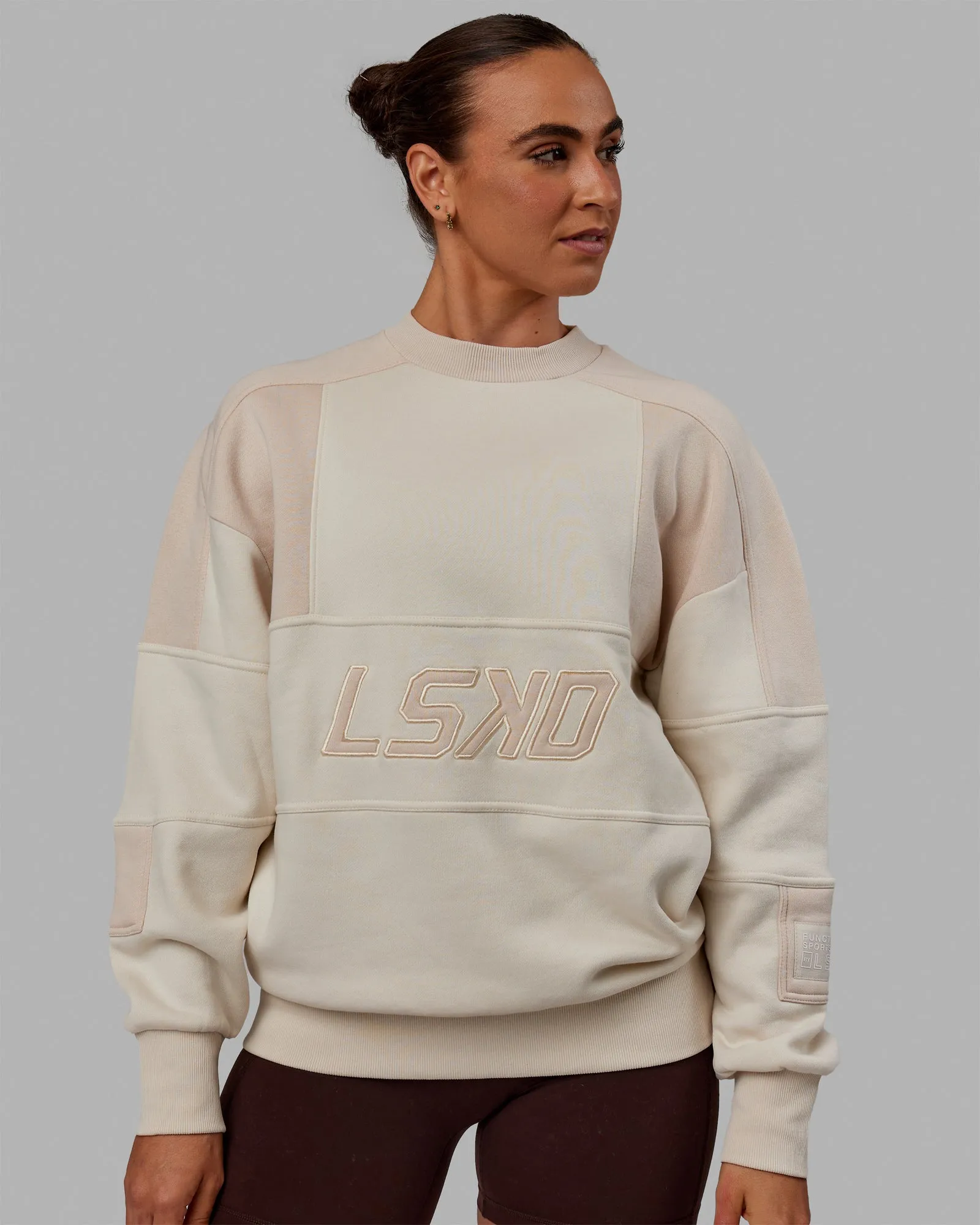 Unisex Slam Sweater Oversize - Bone-Pumice Stone