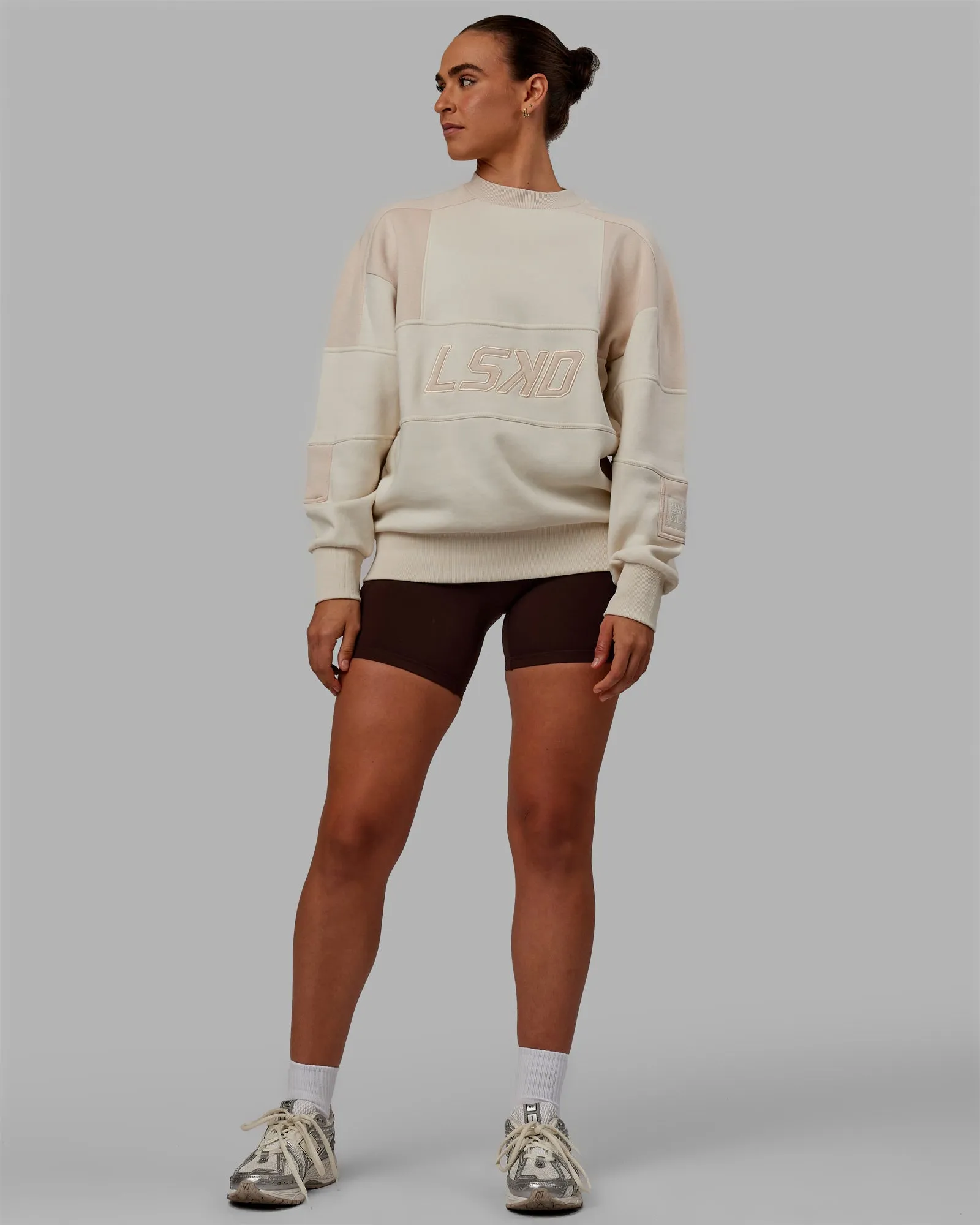 Unisex Slam Sweater Oversize - Bone-Pumice Stone