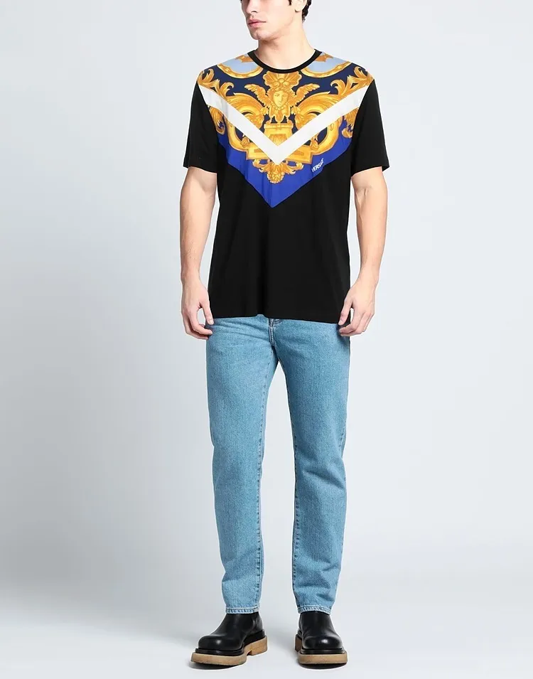 VERSACE  |Short Sleeves Logo Luxury T-Shirts