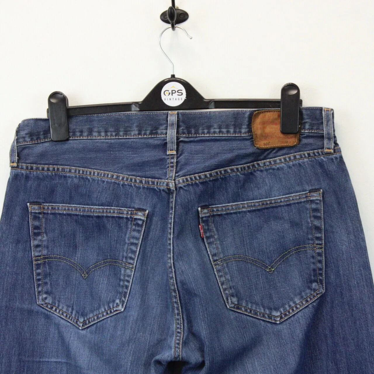 Womens LEVIS 501 Big E Jeans Dark Blue | W36 L32